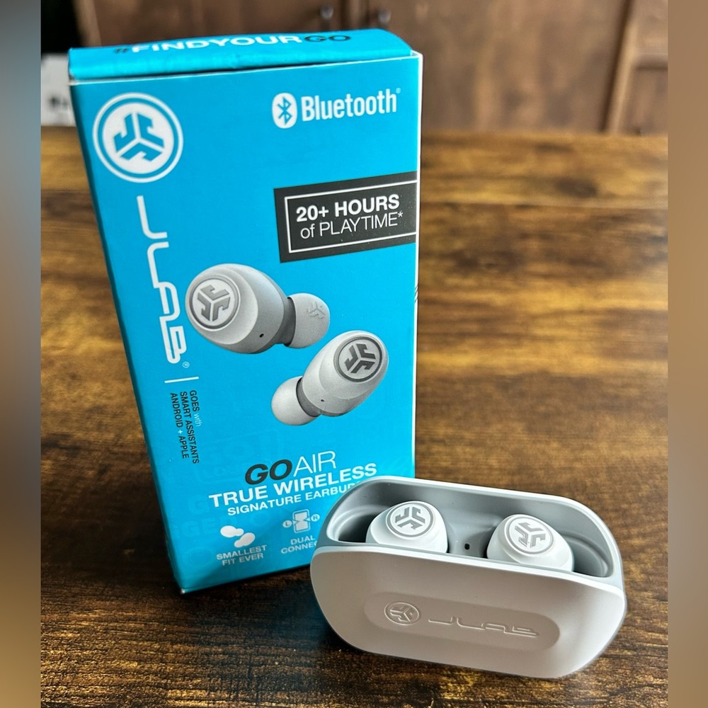 JLab GO Air True Wireless Earbuds - White